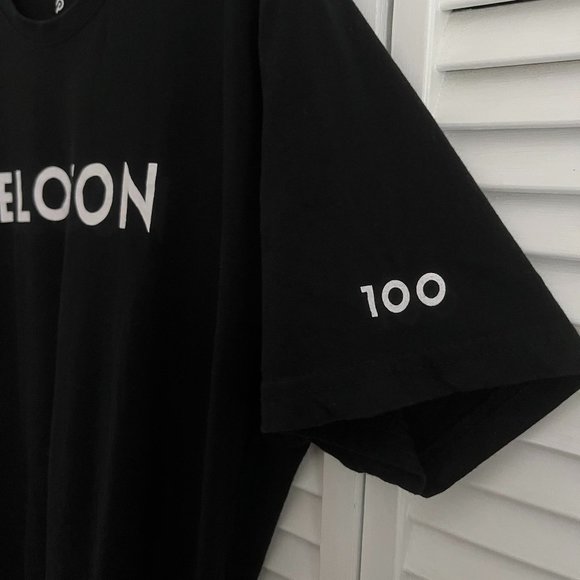 Peloton Century Club 100 short sleeve t shirt Black & White adult medium rare - Picture 5 of 12